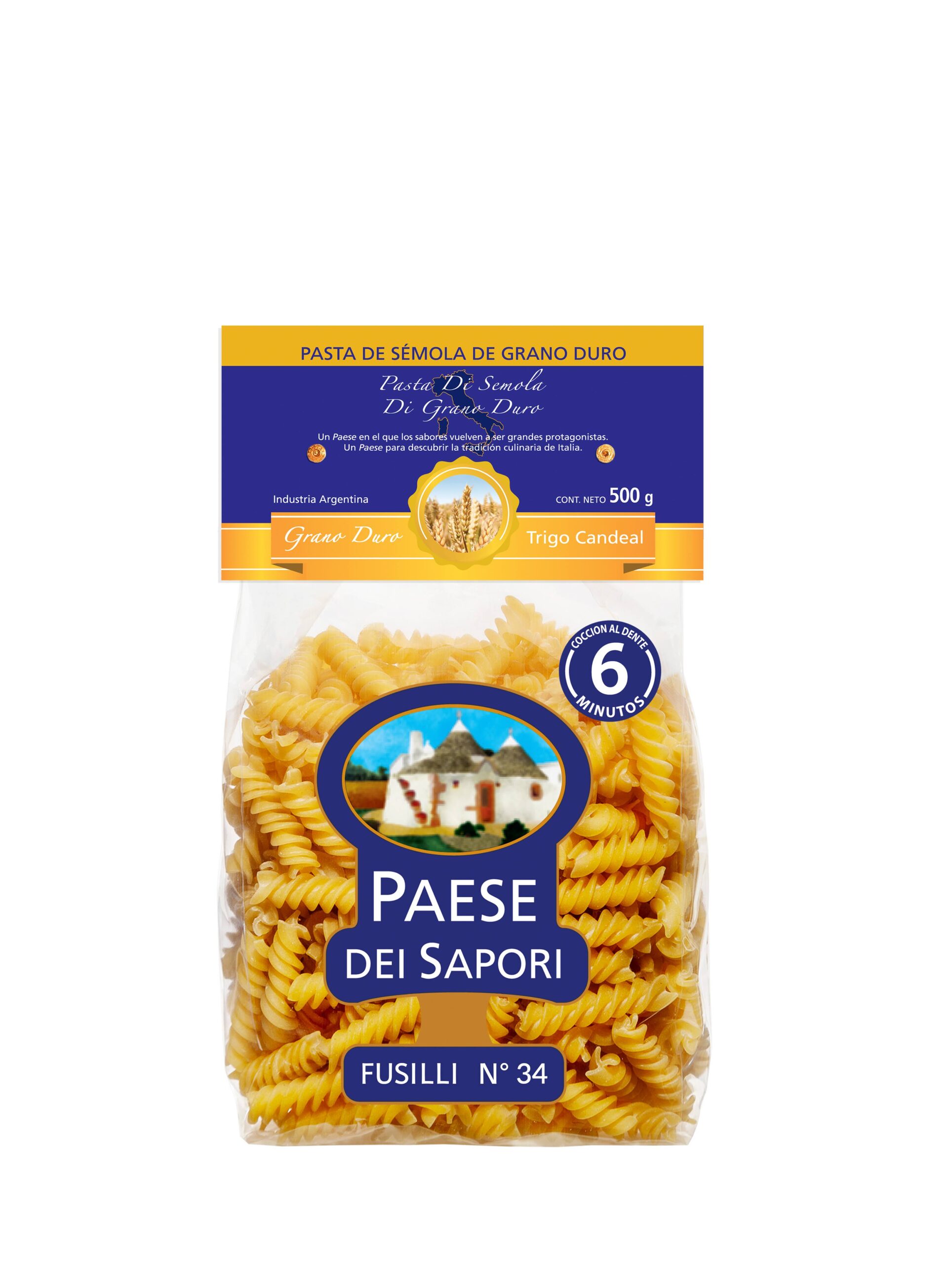 Fusilli x500gr Paese Dei Sapori